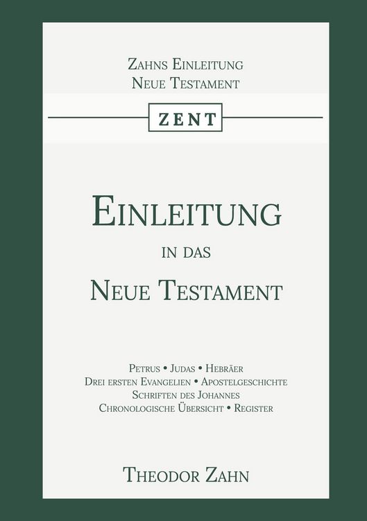 Produktbild: Einleitung in das Neue Testament