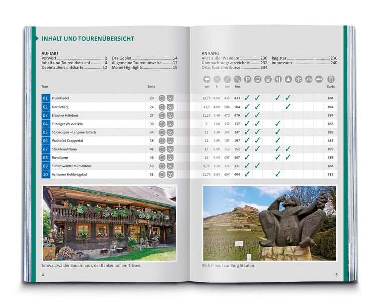 Produktbild: KOMPASS Wanderf&uuml;hrer Schwarzwald S&uuml;d mit Naturpark, Kaiserstuhl und Markgr&auml;flerland, 60 Touren mit Extra-Tourenkarte