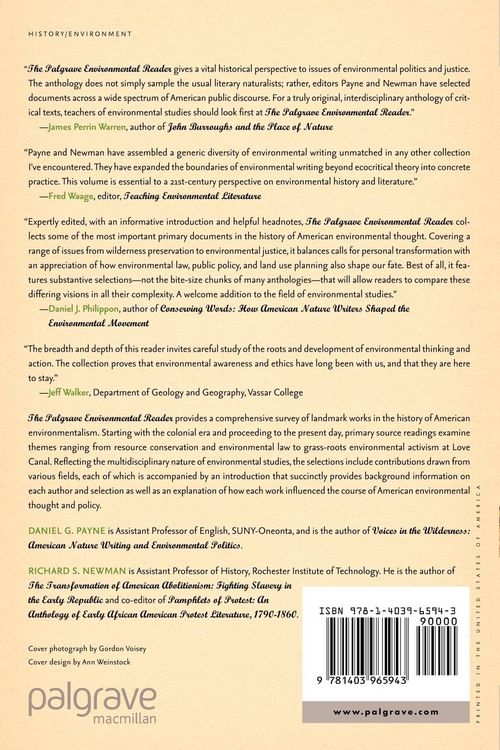 Produktbild: The Palgrave Environmental Reader