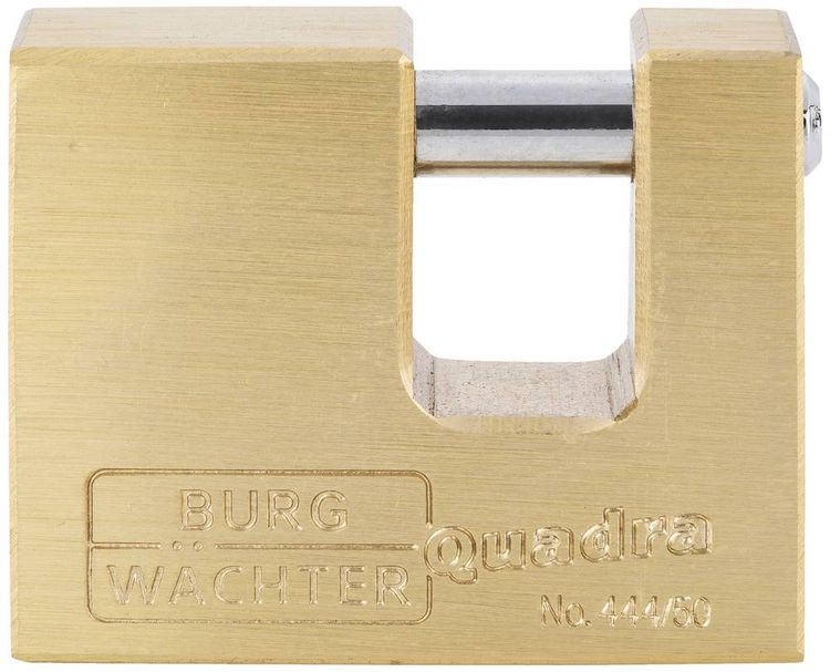 Produktbild: Burg W&auml;chter 28591 Vorh&auml;ngeschloss 50.00 mm verschieden schlie&szlig;end Messing Schl&uuml;sselschloss