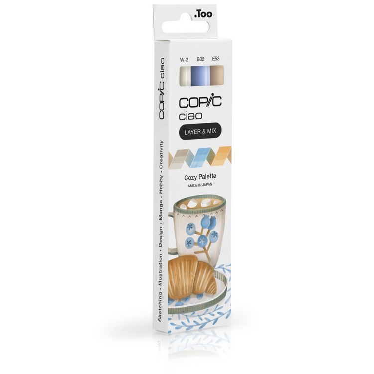 Produktbild: Copic Marker Set Ciao LAYER&MIX Cozy Palette 3 St&uuml;ck Faltschachtel