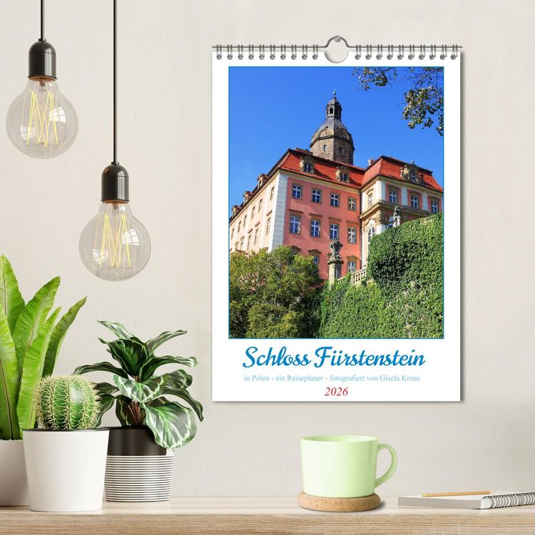 Produktbild: Schloss F&uuml;rstenstein in Polen - ein Reiseplaner (Wandkalender 2026 DIN A4 hoch), CALVENDO Monatskalender