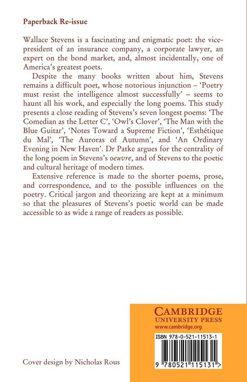 Produktbild: The Long Poems of Wallace Stevens