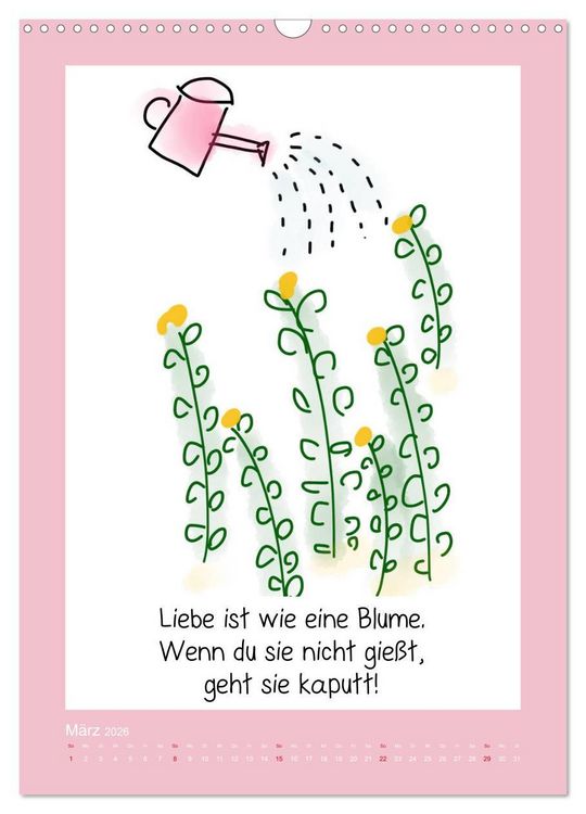 Produktbild: Weisheiten und Spr&uuml;che f&uuml;r mehr Lebensfreude! (Wandkalender 2026 DIN A3 hoch), CALVENDO Monatskalender