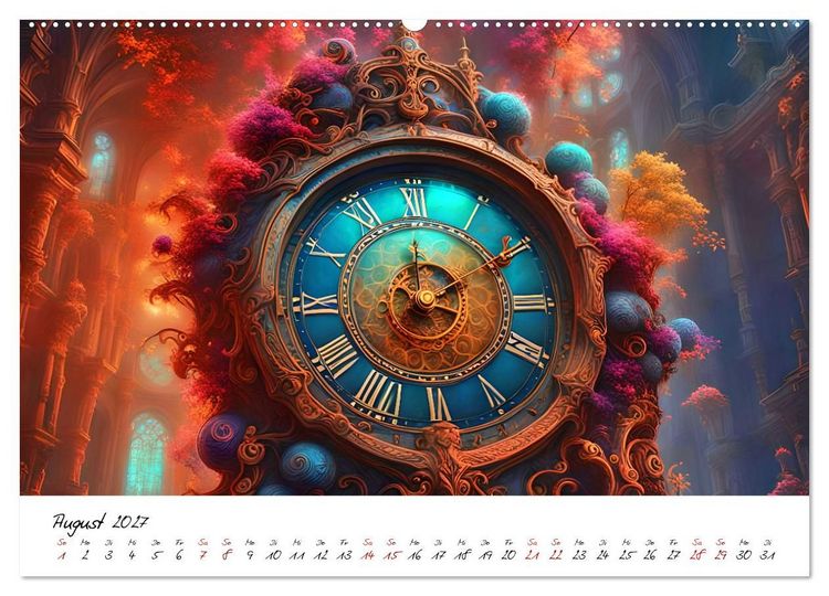 Produktbild: Abstrakte Zeitspr&uuml;nge (hochwertiger Premium Wandkalender 2027 DIN A2 quer), Kunstdruck in Hochglanz
