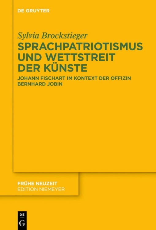 Produktbild: Sprachpatriotismus und Wettstreit der K&uuml;nste