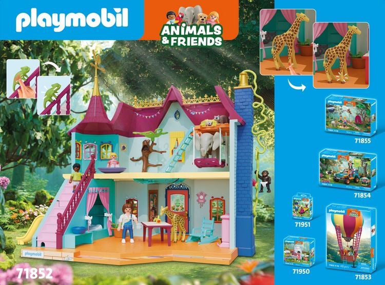 Produktbild: PLAYMOBIL 71852 Kunterbunte Tiervilla