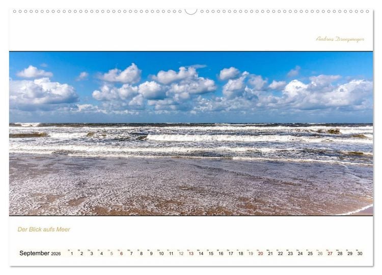 Produktbild: NORDERNEY PANORAMA (Wandkalender 2026 DIN A2 quer), CALVENDO Monatskalender