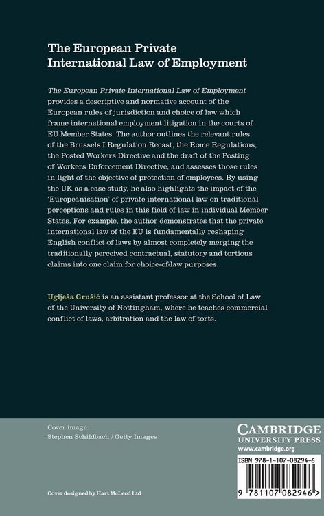 Produktbild: The European Private International Law of Employment