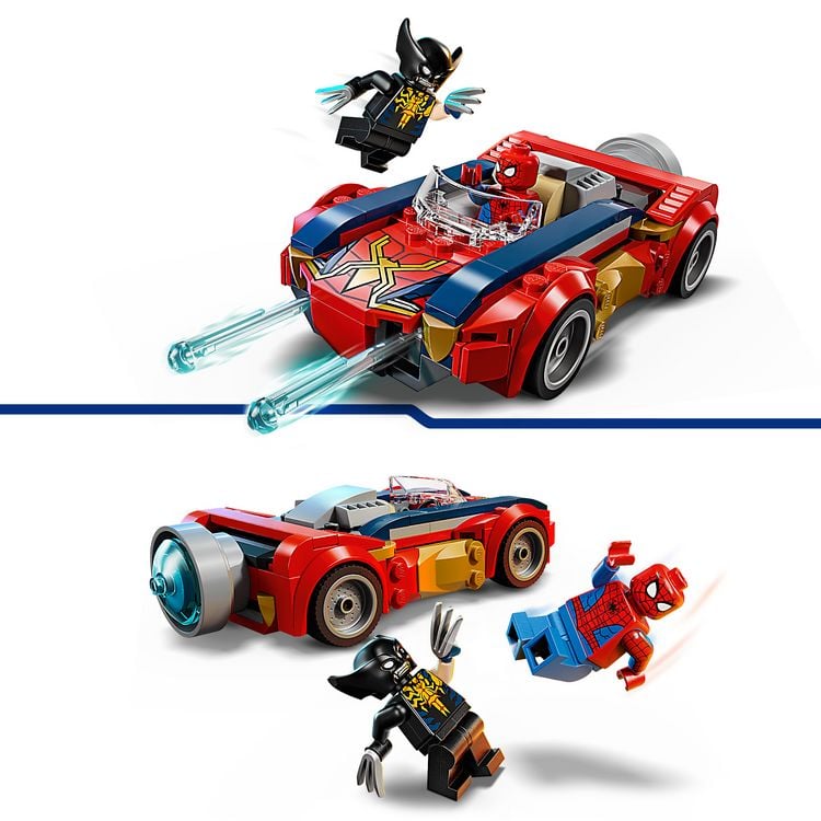 Produktbild: LEGO 76336 Marvel Spider-Man Auto vs. Venomized Wolverine, Spielzeug