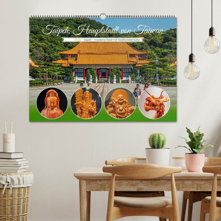 Produktbild: Taipeh, Hauptstadt von Taiwan (Wandkalender 2026 DIN A2 quer), CALVENDO Monatskalender