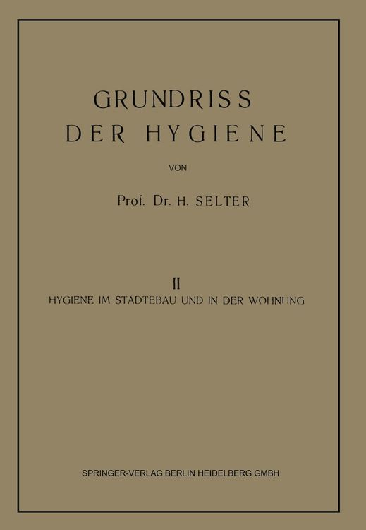 Produktbild: Grundriss der Hygiene
