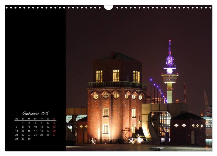 Produktbild: Bremerhaven Nights (Wandkalender 2026 DIN A3 quer), CALVENDO Monatskalender