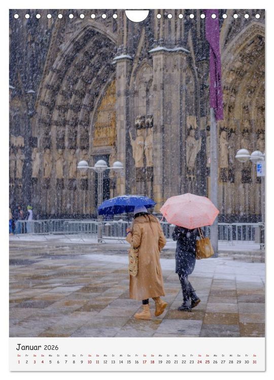 Produktbild: Sch&uuml;tzende Schirme - Auch bei Regen kann das Leben bunt sein (Wandkalender 2026 DIN A4 hoch), CALVENDO Monatskalender