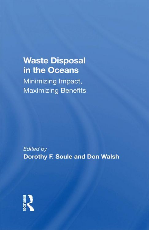 Produktbild: Waste Disposal In The Oceans