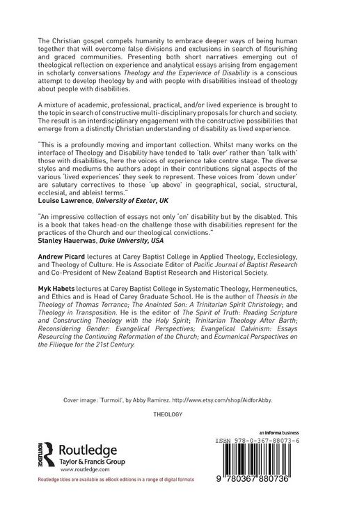 Produktbild: Theology and the Experience of Disability
