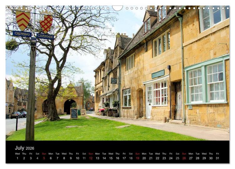 Produktbild: Cotswold Towns (Wall Calendar 2026 DIN A3 landscape), CALVENDO 12 Month Wall Calendar
