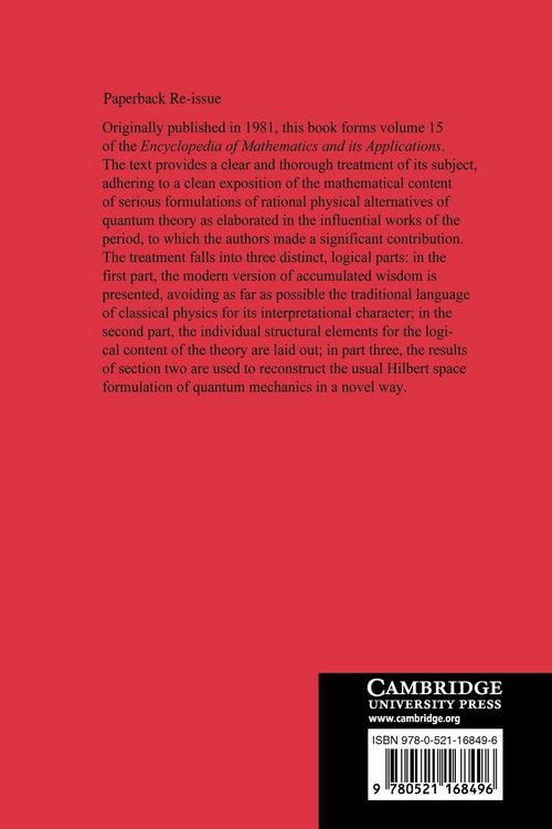 Produktbild: The Logic of Quantum Mechanics
