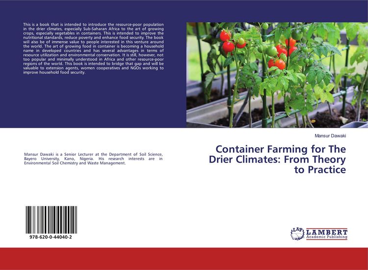 Produktbild: Container Farming for The Drier Climates: From Theory to Practice