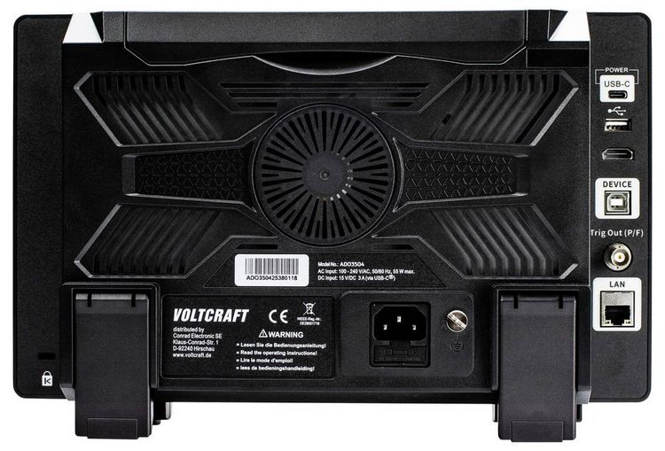 Produktbild: VOLTCRAFT ADO-3504 Digital-Oszilloskop 350 MHz 2.5 GSa/s 250 Mpts 12 Bit Digital-Speicher (DSO) 1 St.