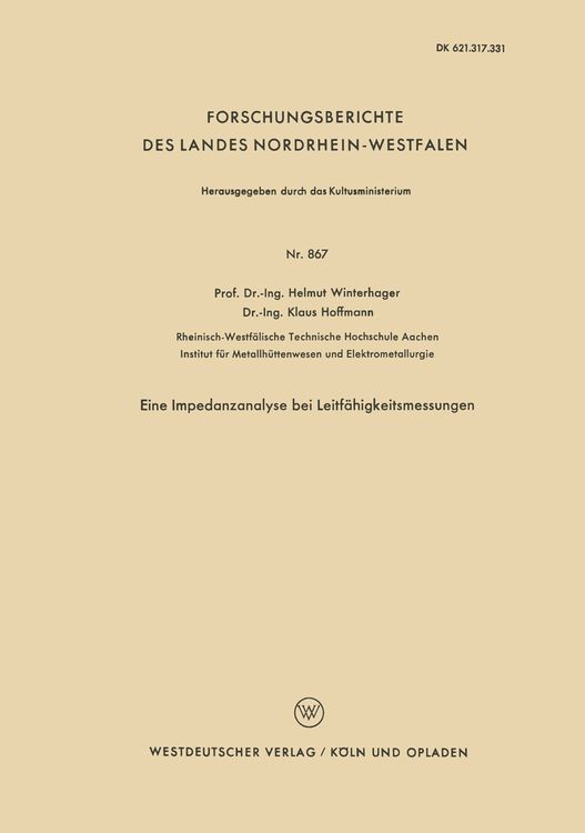 Produktbild: Eine Impedanzanalyse bei Leitf&auml;higkeitsmessungen