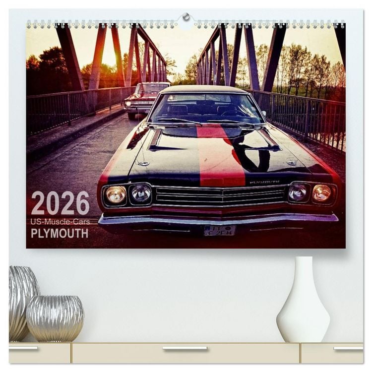 Produktbild: US-Muscle-Cars - Plymouth (hochwertiger Premium Wandkalender 2026 DIN A2 quer), Kunstdruck in Hochglanz