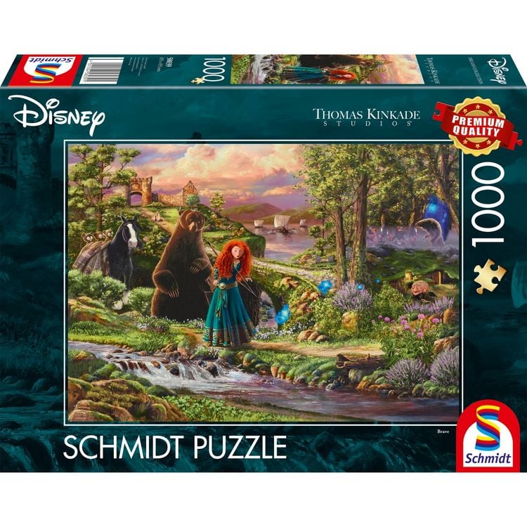 Produktbild: Schmidt Spiele 58039 - Disney, Brave, Merida, Puzzle Thomas Kinkade 1.000 Teile - Disney