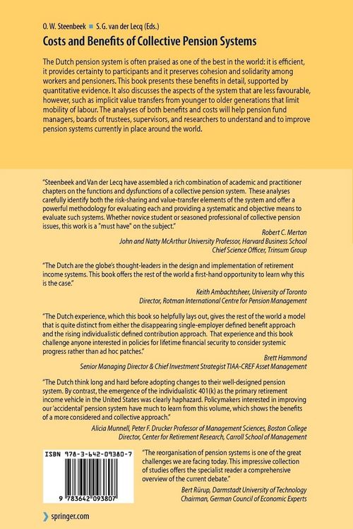 Produktbild: Costs and Benefits of Collective Pension Systems