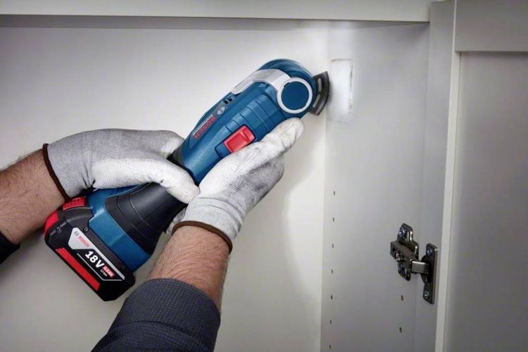Produktbild: Bosch Professional GOP 18V-34 06018G2000 Akku-Multifunktionswerkzeug ohne Akku, ohne Ladeger&auml;t, inkl. Koffer 18 V