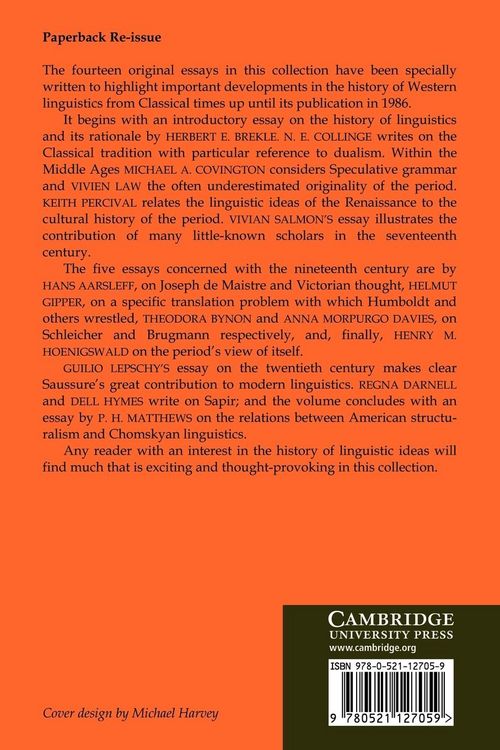Produktbild: Studies in the History of Western Linguistics