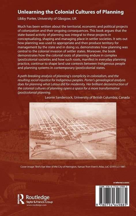 Produktbild: Unlearning the Colonial Cultures of Planning