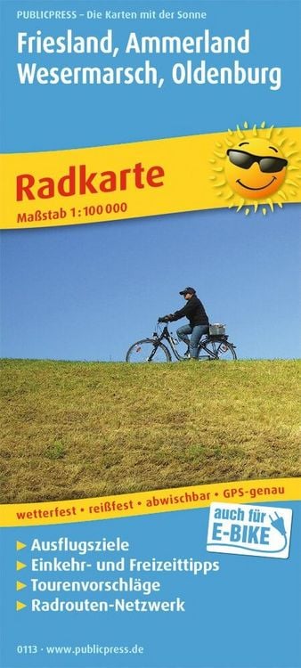 Produktbild: Friesland, Ammerland, Wesermarsch, Oldenburg 1:100 000