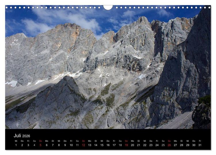 Produktbild: Der Dachstein - Massiv in den Alpen (Wandkalender 2026 DIN A3 quer), CALVENDO Monatskalender
