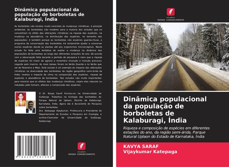 Produktbild: Din&acirc;mica populacional da popula&ccedil;&atilde;o de borboletas de Kalaburagi, &Iacute;ndia