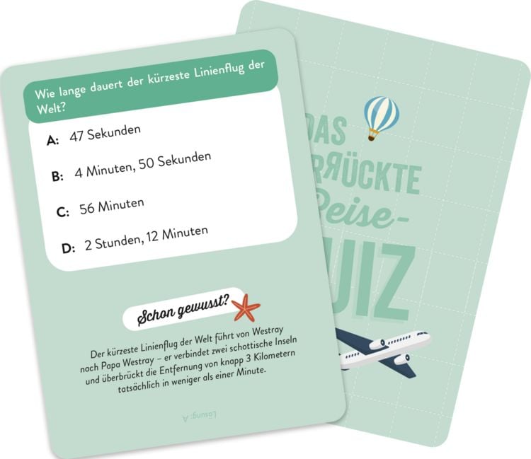 Produktbild: Das verr&uuml;ckte Reise-Quiz