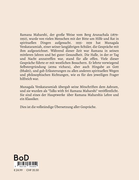 Produktbild: Gespr&auml;che mit Ramana Maharshi