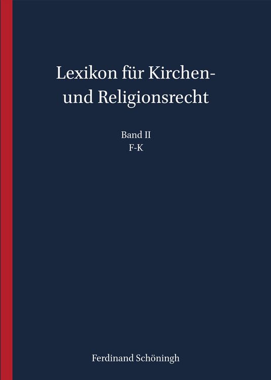 Produktbild: Lexikon f&uuml;r Kirchen- und Religionsrecht