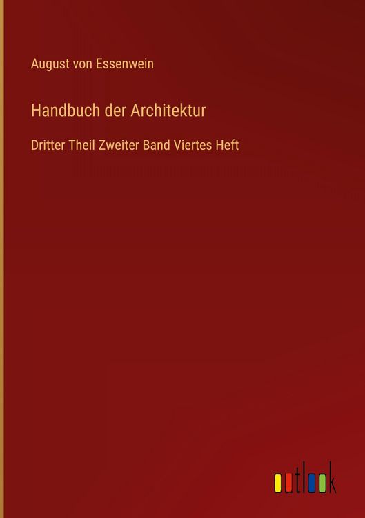 Produktbild: Handbuch der Architektur