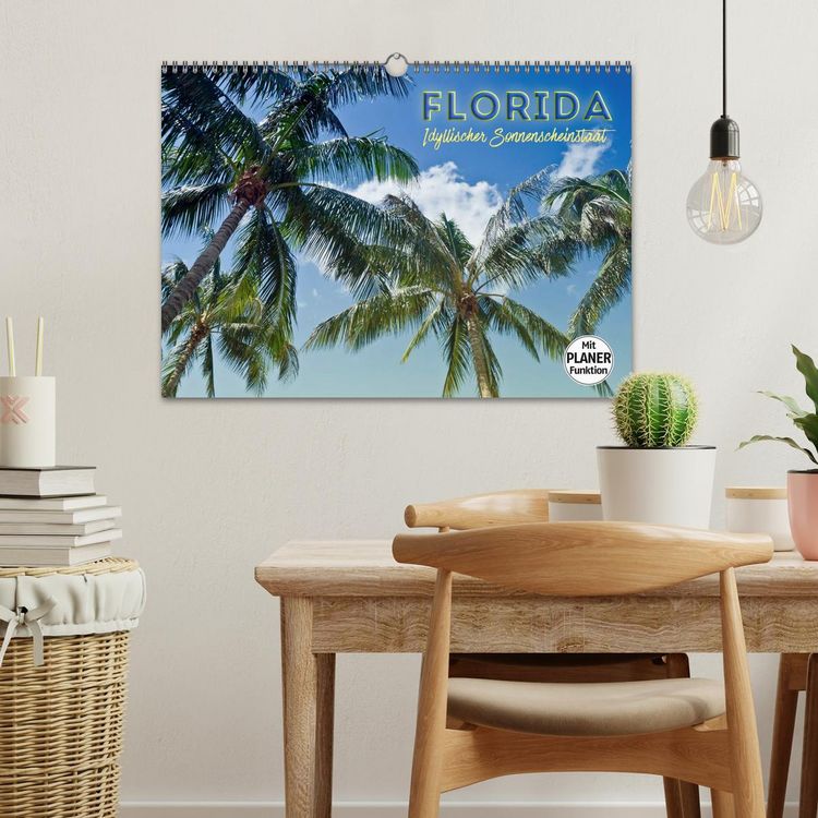 Produktbild: FLORIDA Idyllischer Sonnenscheinstaat (Wandkalender 2026 DIN A3 quer), CALVENDO Monatskalender