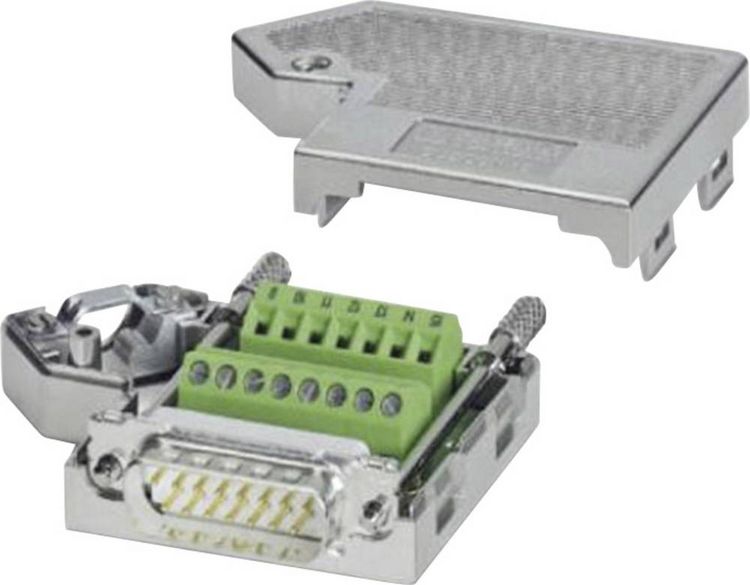 Produktbild: Phoenix Contact SUBCON 15/M-SH 2761606 D-SUB Stecker 180 &deg; Polzahl: 15 Schrauben 1 St.