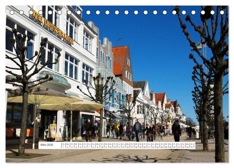 Produktbild: Travem&uuml;nde in der L&uuml;becker Bucht (Tischkalender 2026 DIN A5 quer), CALVENDO Monatskalender