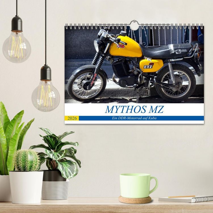 Produktbild: Mythos MZ - Ein DDR-Motorrad auf Kuba (Wandkalender 2026 DIN A4 quer), CALVENDO Monatskalender