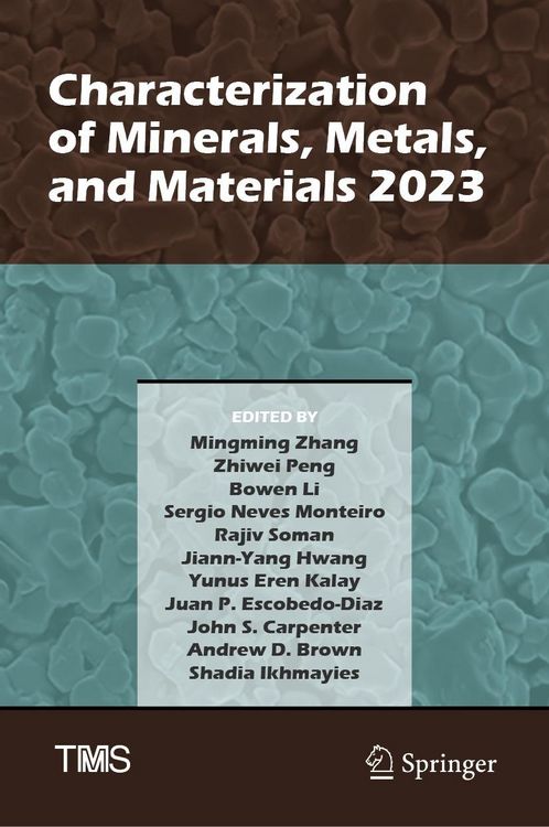 Produktbild: Characterization of Minerals, Metals, and Materials 2023