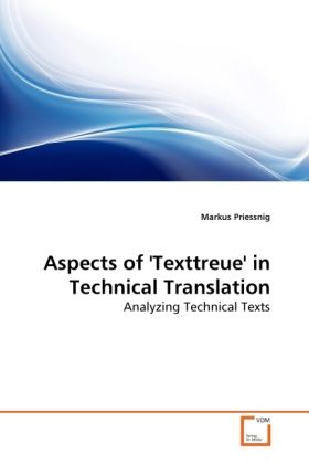 Produktbild: Priessnig, M: Aspects of 'Texttreue' in Technical Translatio