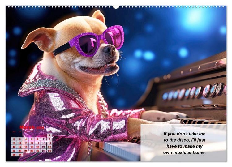 Produktbild: Great fun for Chihuahua lovers (Wall Calendar 2026 DIN A2 landscape), CALVENDO 12 Month Wall Calendar