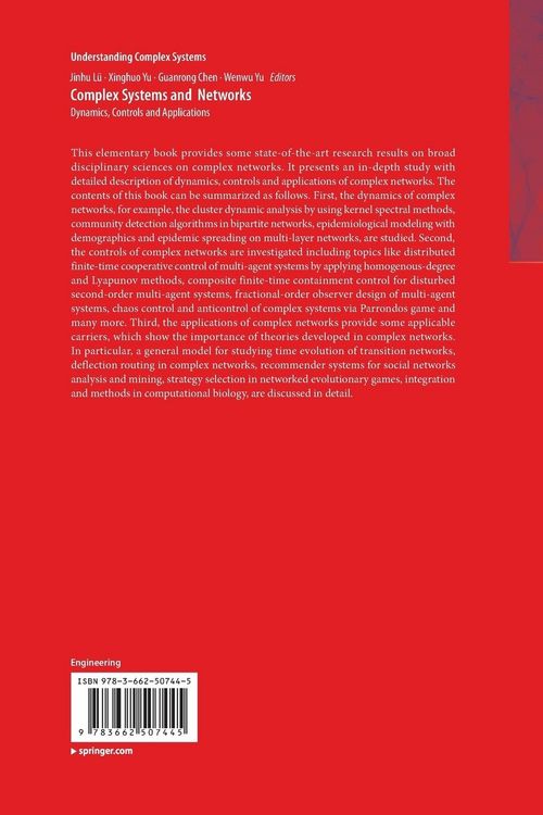 Produktbild: Complex Systems and Networks
