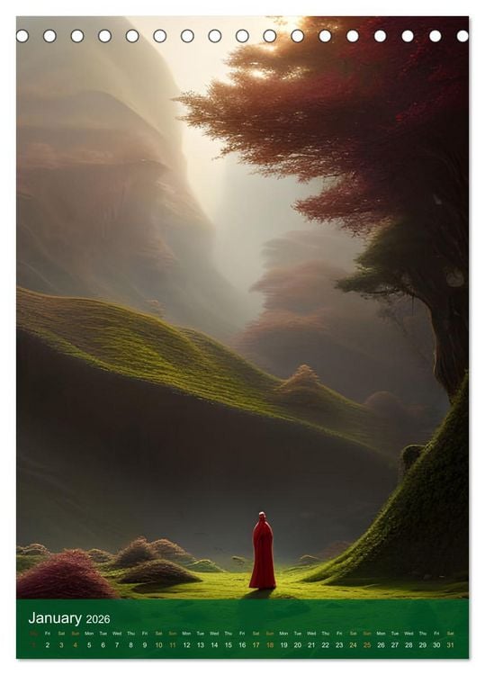Produktbild: Epic Wanderings (Desk Calendar 2026 DIN A5 portrait), CALVENDO 12 Month DeskCalendar
