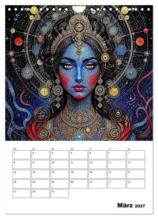 Produktbild: Mystische Gesichter der Unendlichkeit (Wandkalender 2027 DIN A4 hoch), CALVENDO Monatskalender