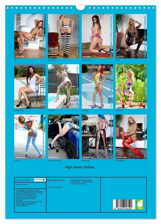 Produktbild: High Heels Hotties (Wall Calendar 2026 DIN A3 portrait), CALVENDO 12 Month Wall Calendar