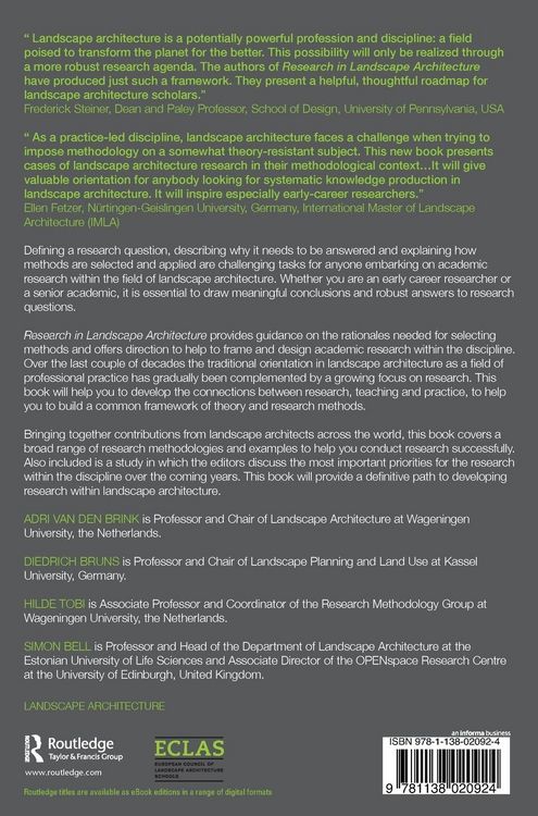Produktbild: Research in Landscape Architecture